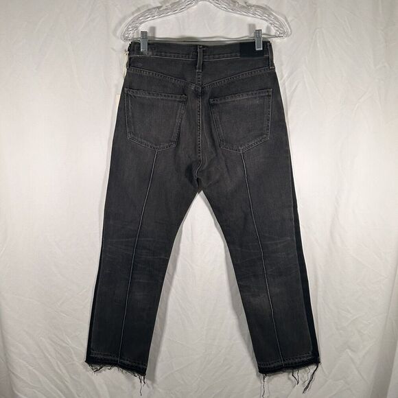 Citizens of Humanity Jeans Women's 27 Black Grey Button Fly High Rise Gia Ankle - Picture 9 of 13